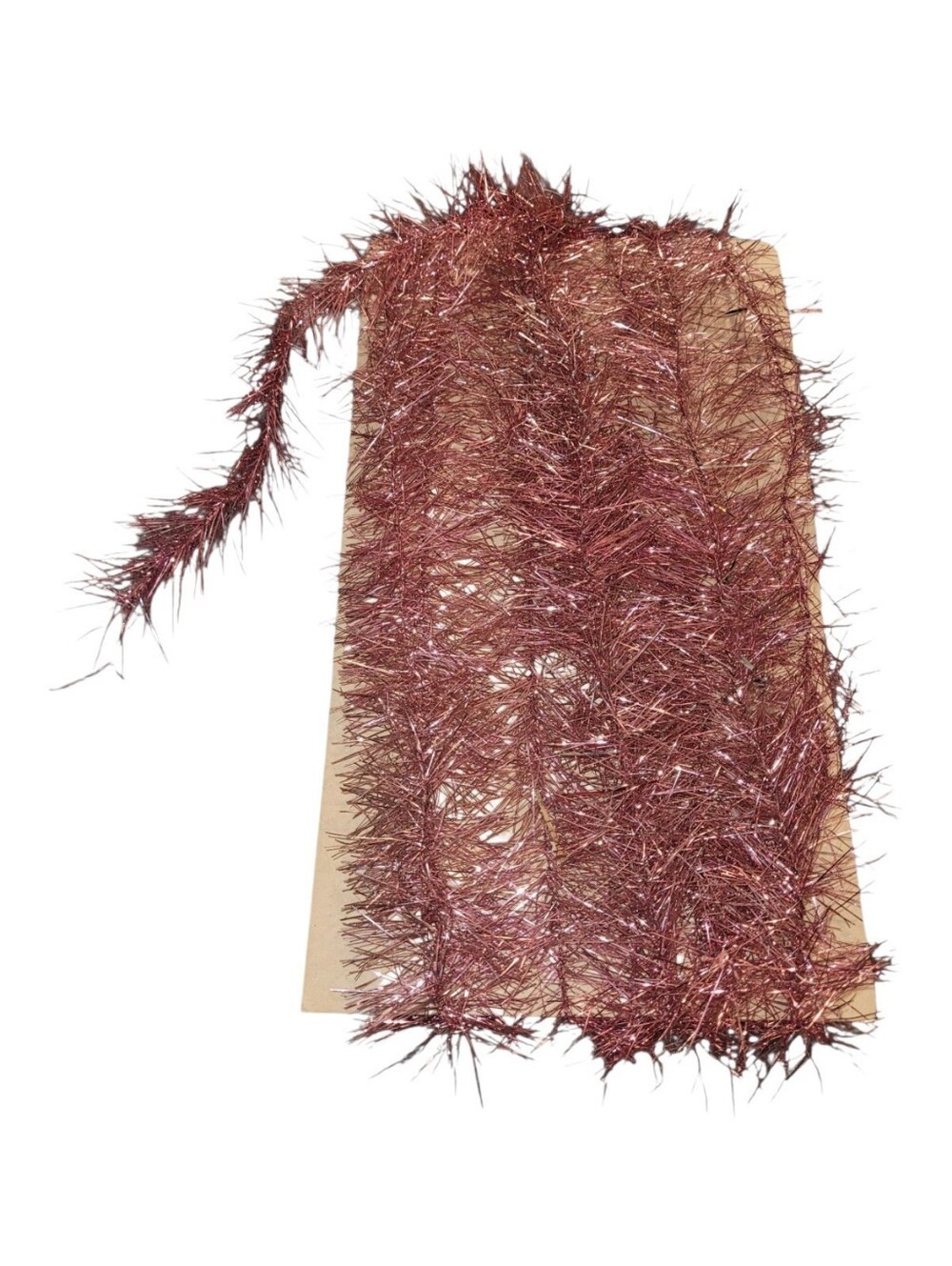 14 Plus Ft Of Vintage Pink Christmas Xmas Tinsel Garlanf